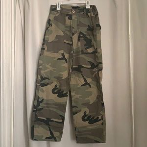 Topshop camo full length pants